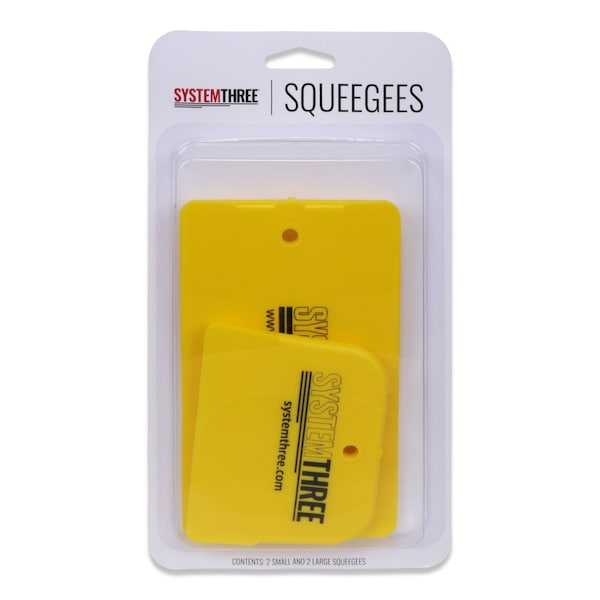 System Three Resins Epoxy Squeegee Kit, 2 Large & 2 Small 3540K99 - main